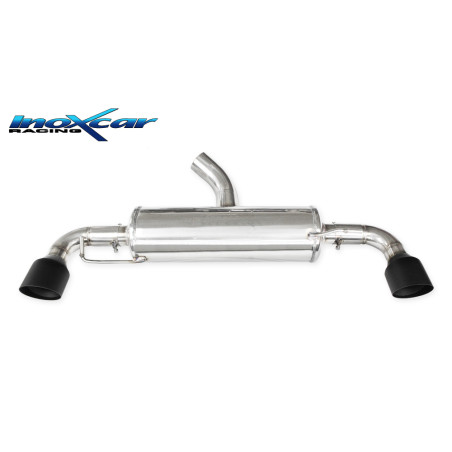 Posteriore silenziato con uscita diam. 100 BLACK CERAMIC DX+SX – 2020 261CV Toyota YARIS (Cod. I-T