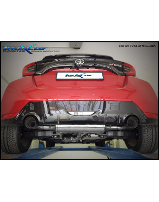 Posteriore silenziato con uscita diam. 100 BLACK CERAMIC DX+SX – 2020 261CV Toyota YARIS (Cod. I-T