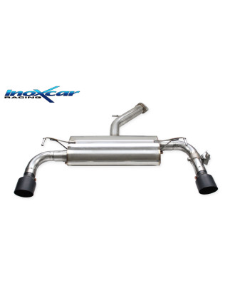 Terminale silenziato con uscita diam. 100 RACING BLACK CERAMIC DX+SX e Valvola montaggio motorino el