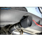 Terminale silenziato con uscita diam. 100 RACING BLACK CERAMIC DX+SX e Valvola montaggio motorino el