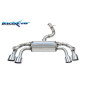 Posteriore con 1 silenziatore uscita 2 x diam. 100 RACING DX+SX e Valvoletrici – 2021 Audi A3 S3 R