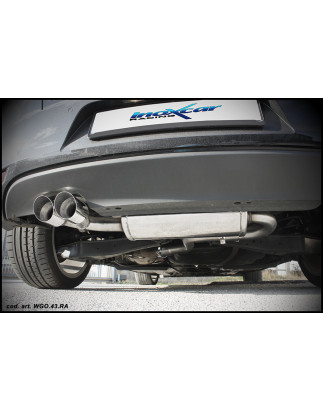 Posteriore con uscita 2 x diam. 80 X-RACE VOLKSWAGEN GOLF 6 2.0 TDI – 2009 170CV (Cod. I-WGO.43.XR