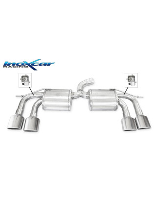 Posteriore con uscita 2 x ovale 120x80 mm DX+SX e Valvoletrici di serie – 2014 300CV Volkswagen GO