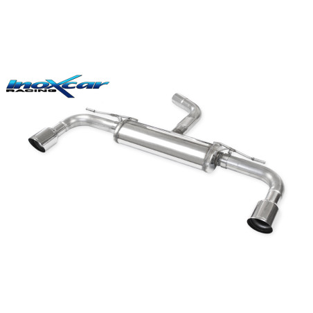 Posteriore silenziato con uscita diam. 100 RACING DX+SX VOLKSWAGEN GOLF 8 2.0 GTI – 2020 245CV (Co