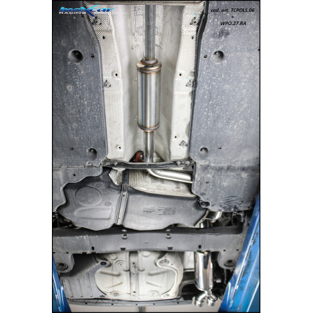 Posteriore silenziato con uscita 2 x diam. 80 RACINGMontaggio esclusivo su paraurti originale Volksw