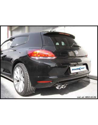 Posteriore con uscita 2 x diam. 80 RACING BLACK CERAMIC VOLKSWAGEN SCIROCCO 2.0 TFSI – 2008 200CV 
