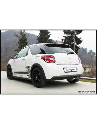 Posteriore con uscita singola ovale 120x80 mm CITROEN DS3 1.6 TURBO THP RACING – 2011 207CV (Cod. 