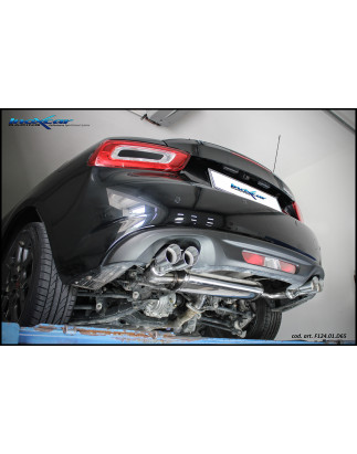Posteriore con uscita 2 x diam. 65 RACING DX+SX – 2016 140CV Fiat 124 (Cod. I-F124.01.D65)