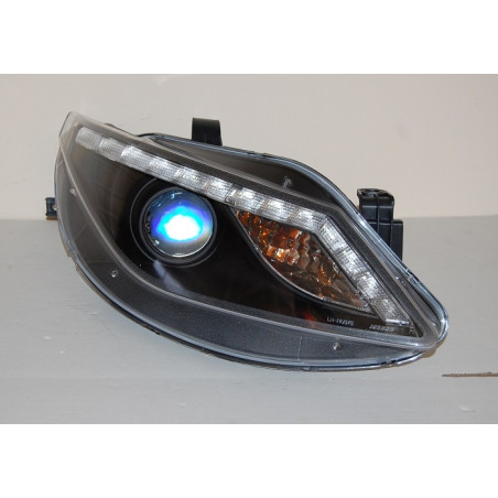 Fari Anteriori Day Light Seat Ibiza 09 Luz Dia Black Interm. Led (Cod. E-FAS0050)