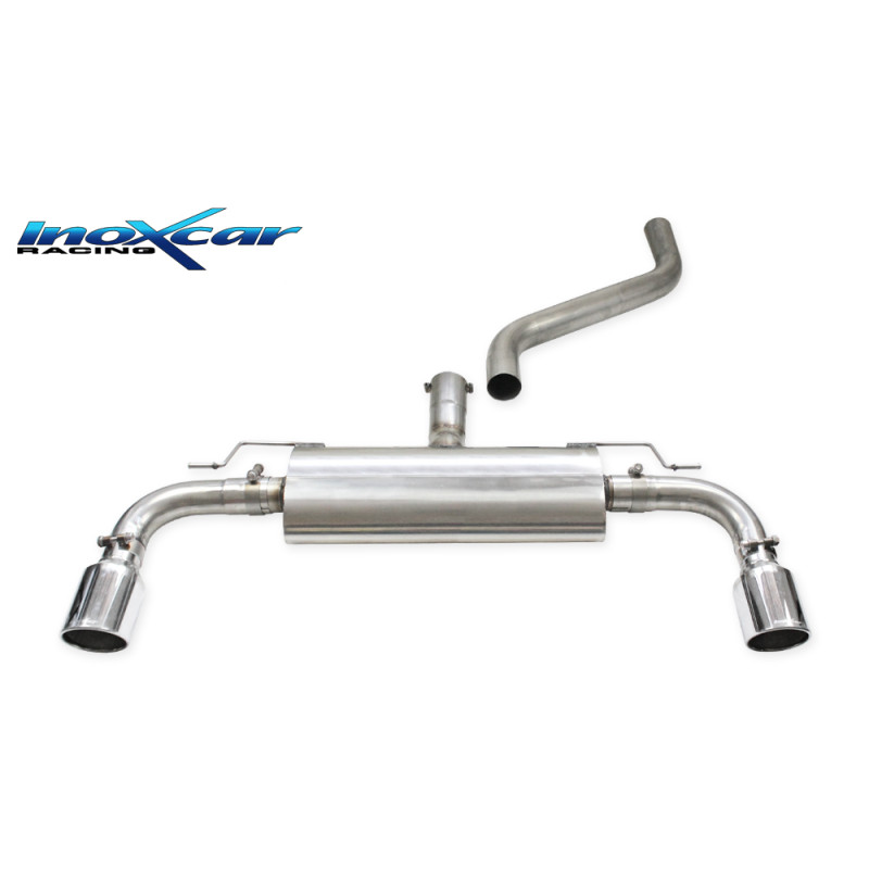 Posteriore silenziato con uscita diam. 100 X-RACE DX+SX – 2024 Ford FOCUS MK4 (Cod. I-FOFO.20.XR10