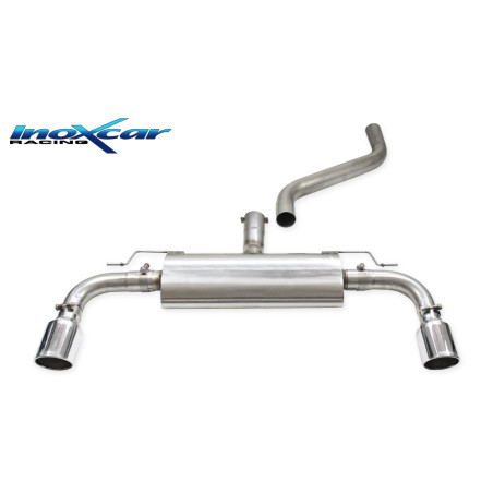 Posteriore silenziato con uscita diam. 100 X-RACE DX+SX – 2024 Ford FOCUS MK4 (Cod. I-FOFO.20.XR10