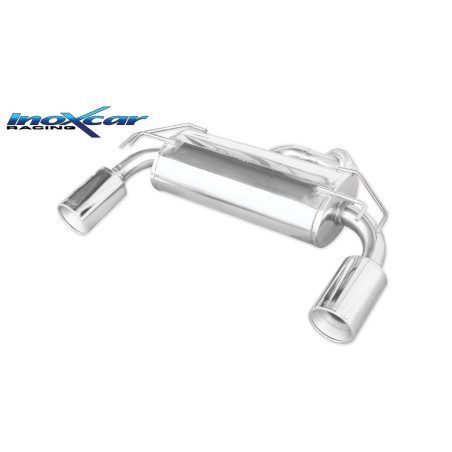 Posteriore con uscita singola diam. 120 MEGA DX+SX MITSUBISHI EVO X 2.0 TURBO – 2009 295CV LANCER 