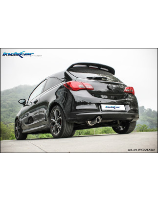 Posteriore con uscita diam. 100 X-RACE OPEL CORSA E GSI 1.4 TURBO – 2019 150CV (Cod. I-OPCO.24.XR1