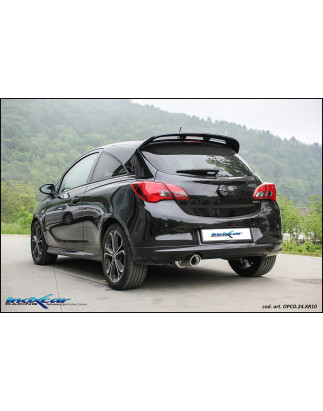 Posteriore con uscita diam. 100 X-RACE OPEL CORSA E GSI 1.4 TURBO – 2019 150CV (Cod. I-OPCO.24.XR1