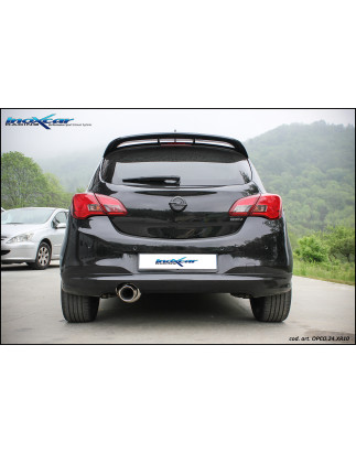 Posteriore con uscita diam. 100 X-RACE OPEL CORSA E GSI 1.4 TURBO – 2019 150CV (Cod. I-OPCO.24.XR1