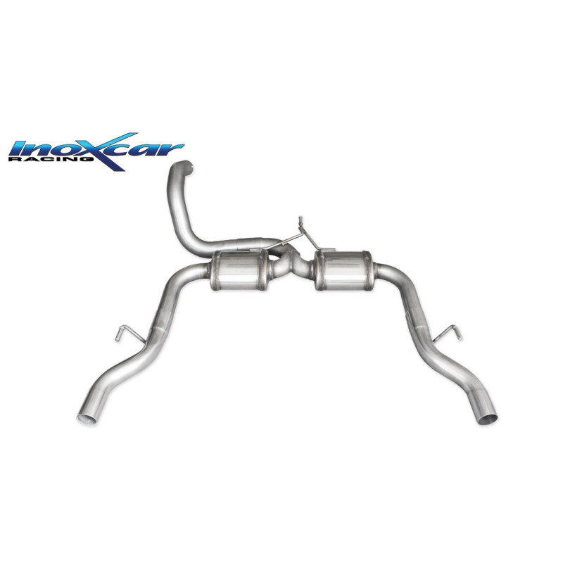Posteriore con 2 silenziatori uscita diam. 54 DX+SX PEUGEOT 308 – 2015 270CV (Cod. I-PE308.03.54)