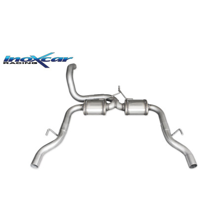 Posteriore con 2 silenziatori uscita diam. 54 DX+SX PEUGEOT 308 – 2015 270CV (Cod. I-PE308.03.54)
