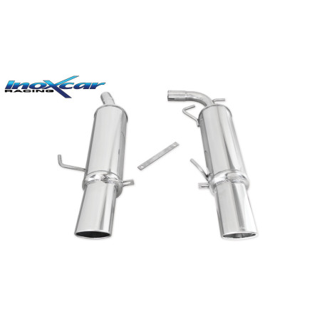 Posteriore CENTRALE con uscita 2 x ovale 120x80 mm RENAULT CLIO RS PHASE3 2.0 – 2004-2005 182CV (C