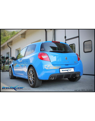 Posteriore a 2 silenziatori con uscita singola diam. 80 RACING DX+SX – è necessario tagliare prim