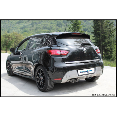Posteriore con uscita 2 x diam. 80 RACING BLACK CERAMIC RENAULT CLIO 4 GT 1.2 – 2013 120CV (Cod. I