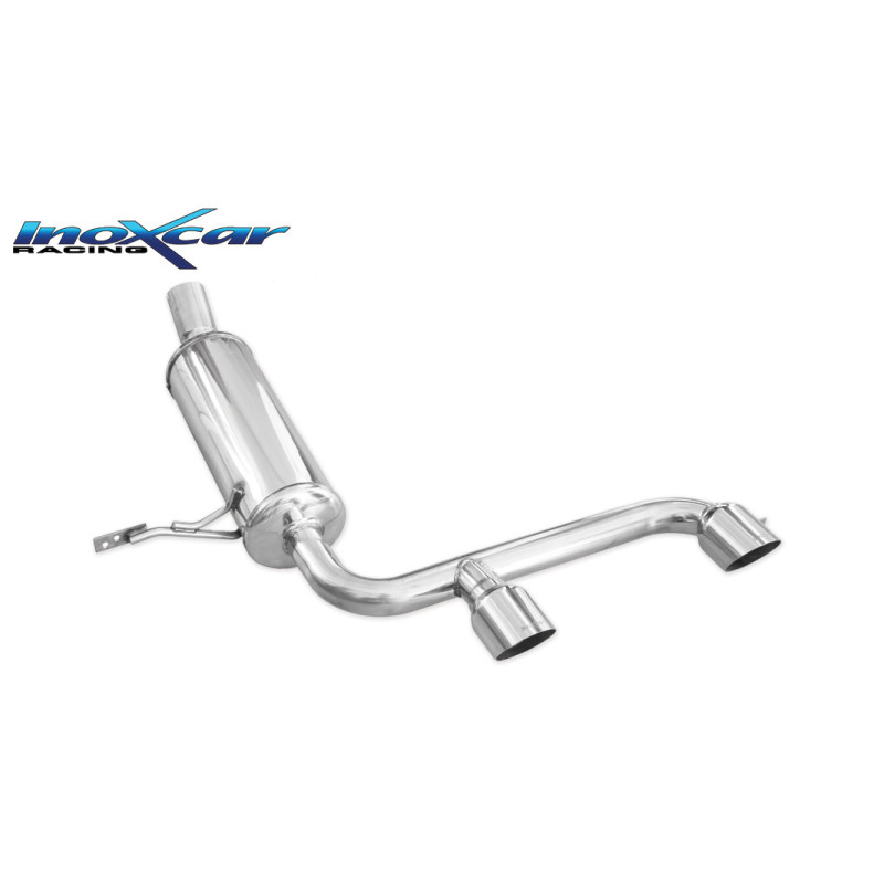 Posteriore con uscita centrale 2 x diam. 80 RACING RENAULT MEGANE II 2.0 16V RS TURBO – 2004 225CV