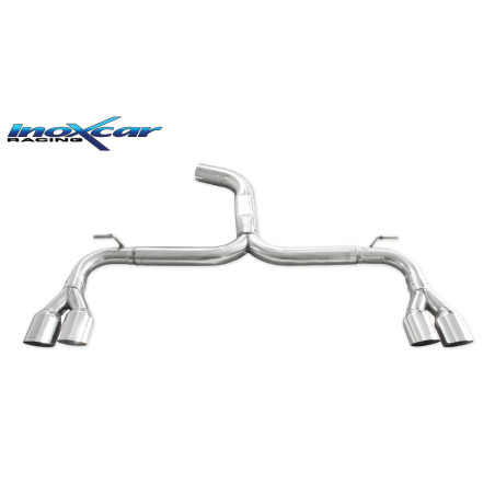 Posteriore senza silenziatore con uscita 2 x diam. 80 RACING DX+SX SEAT LEON – 2014 280CV (type 5F
