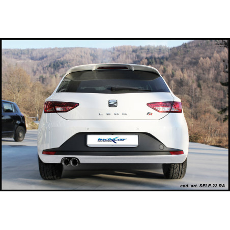 Posteriore con uscita ovale 120x80mm OBLIQUA SEAT LEON – 2014 150CV (type 5F) (Cod. I-SELE.22.SB)