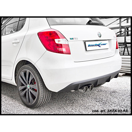 Posteriore con uscita 2 x diam. 80 RACING SKODA FABIA – 2012 180CV (type 5J) (Cod. I-SKFA.03.RA )