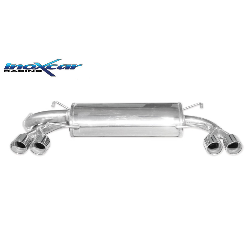 Posteriore con uscita 2 x diam. 80 X-RACE DX+SX SUBARU IMPREZA 4WD 2.5T WRX STI 08MY – 2008 300CV 