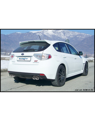 Posteriore con uscita 2 x diam. 80 X-RACE DX+SX SUBARU IMPREZA 4WD 2.5T WRX STI 08MY – 2008 300CV 