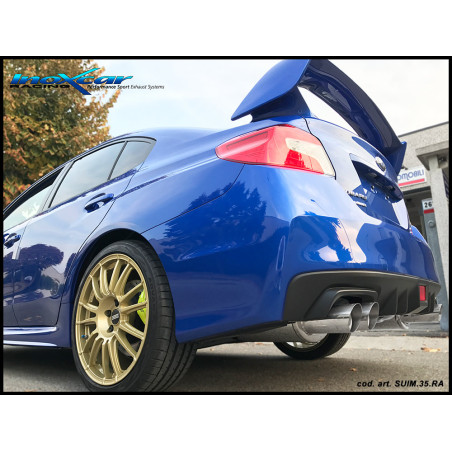 Posteriore con uscita 2 x diam. 90 X-RACE DX+SX SUBARU IMPREZA STI 2018-- – 2018 (Cod. I-SUIM.35.X