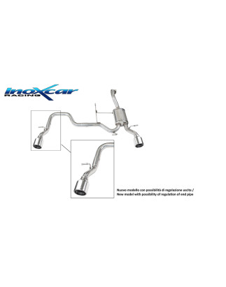 Posteriore con uscita diam. 90 DX+SX SUZUKI SWIFT SPORT 1.4 – 2018 140CV (Cod. I-SUSW.04.90)