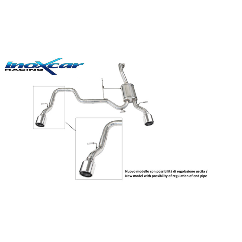 Posteriore con uscita diam. 90 DX+SX SUZUKI SWIFT SPORT 1.4 – 2018 140CV (Cod. I-SUSW.04.90)