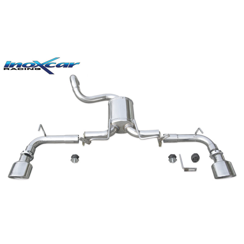 Posteriore DUPLEX con uscita ovale 120x80 mm FIAT 500 1.4 16V – 2007 100CV (Cod. I-TWFI.03.120)