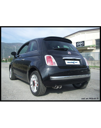 Posteriore DUPLEX con uscita ovale 120x80 mm FIAT 500 1.4 16V – 2007 100CV (Cod. I-TWFI.03.120)