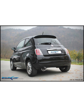 Posteriore DUPLEX con uscita ovale 120x80 mm FIAT 500 1.4 16V – 2007 100CV (Cod. I-TWFI.03.120)