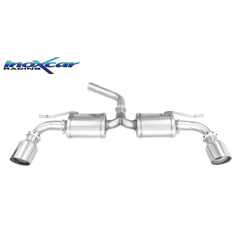 Posteriore DUPLEX con 2 silenziatori uscita diam. 102 RACING – Volkswagen Golf 105CV 7 (Cod. I-TWV