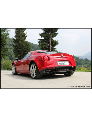 Posteriore con uscita diam. 100 BLACK CERAMIC DX+SX e Valvola ALFA ROMEO – 241CV 4C (Cod. I-VALV.4