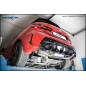 Terminale silenziato con uscita diam. 100 RACING BLACK CERAMIC DX+SX e Valvola montaggio motorino el