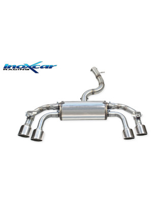 Posteriore con 1 silenziatore uscita 2 x diam. 100 X-RACE DX+SX e Valvoletrici – 2021 Audi A3 S3 R