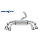 Posteriore con 1 silenziatore uscita 2 x diam. 100 X-RACE DX+SX e Valvoletrici – 2021 Audi A3 S3 R