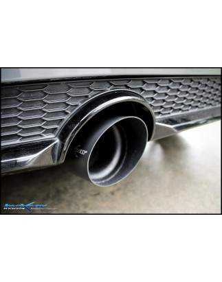 Terminale silenziato con uscita diam. 100 RACING BLACK CERAMIC DX+SX e Valvola montaggio motorino el