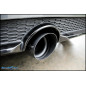 Terminale silenziato con uscita diam. 100 RACING BLACK CERAMIC DX+SX e Valvola montaggio motorino el