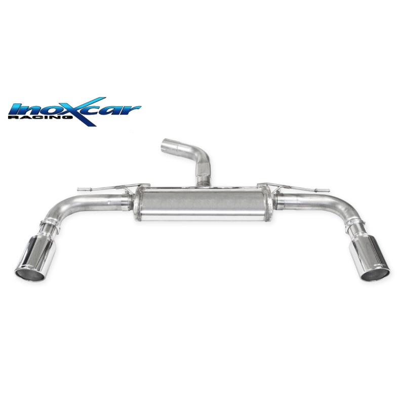 Posteriore silenziato con uscita diam. 100 X-RACE DX+SX VOLKSWAGEN GOLF 8 2.0 GTI – 2020 245CV (Co
