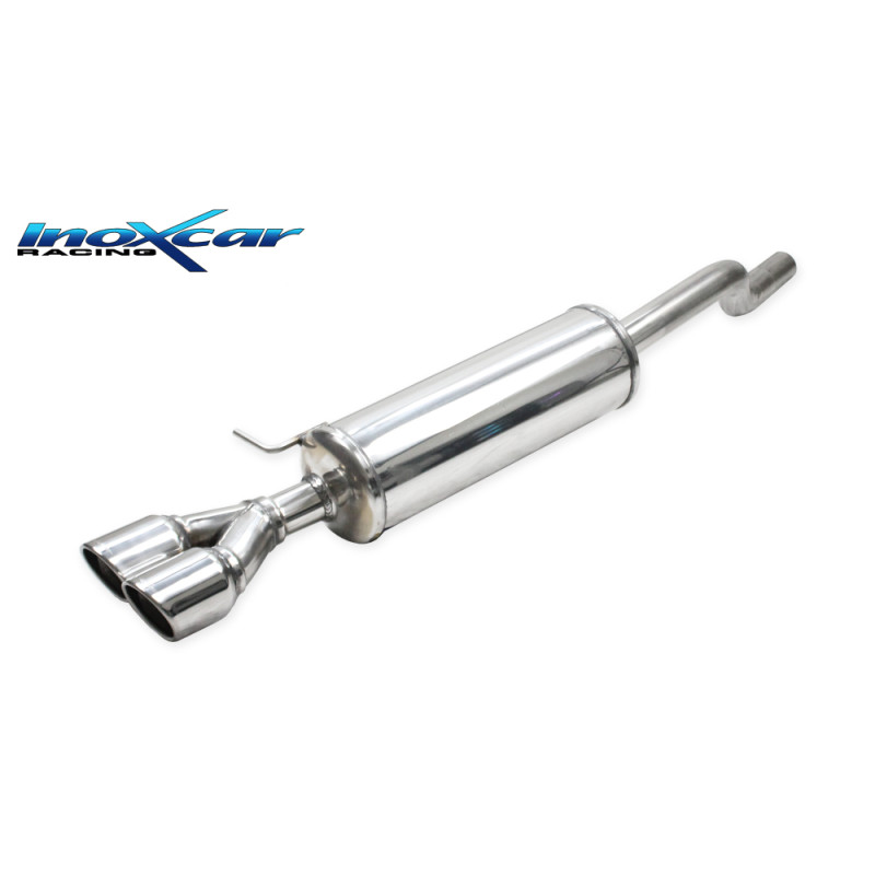 Posteriore silenziato con uscita 2 x diam. 80 X-RACEMontaggio esclusivo su paraurti originale Volksw
