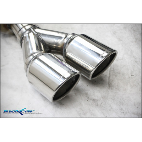 Posteriore silenziato con uscita 2 x diam. 80 X-RACEMontaggio esclusivo su paraurti originale Volksw