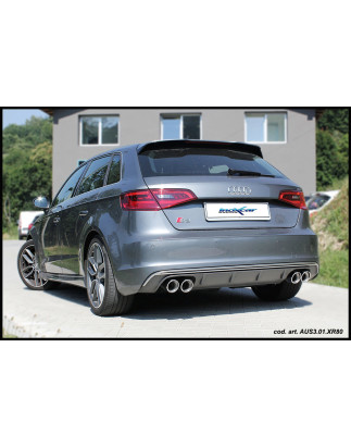 Posteriore con uscita ovale 150x105 mm DX+SX AUDI A3 – 2013 300CV S3 RS3 (type 8V) SB (Cod. I-AUS3
