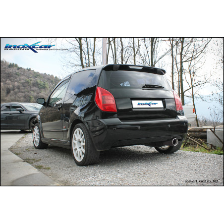 Posteriore con uscita singola diam. 102 CITROEN C2 1.6 16V VTS – 2003 125CV (Cod. I-CIC2.05.102)