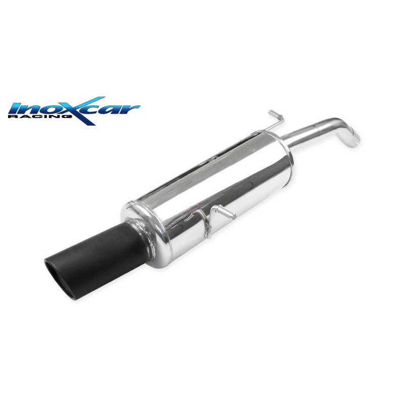 Posteriore con uscita singola diam. 100 X-RACE BLACK MATT CITROEN DS3 1.6 16V TURBO – 2010 155CV (
