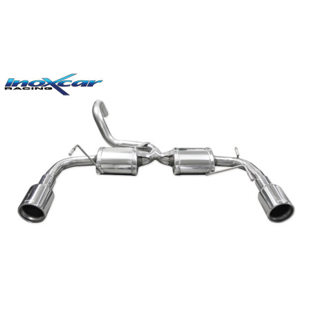 Terminale a 2 silenziatori con uscita diam. 102 dx+sx ABARTH 595 1.4 TURBO T-JET – 2012 160CV (Cod